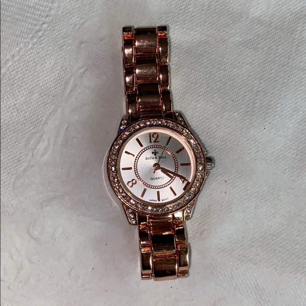Rose gold watch